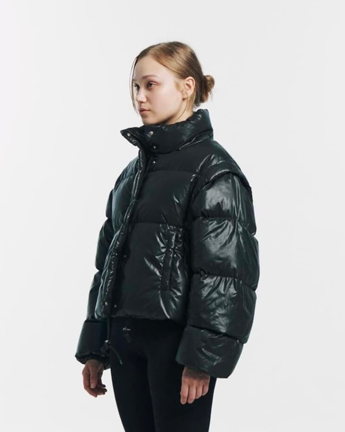 미네랄 스튜디오 투웨이 푸퍼 패딩 블랙 상품이미지2