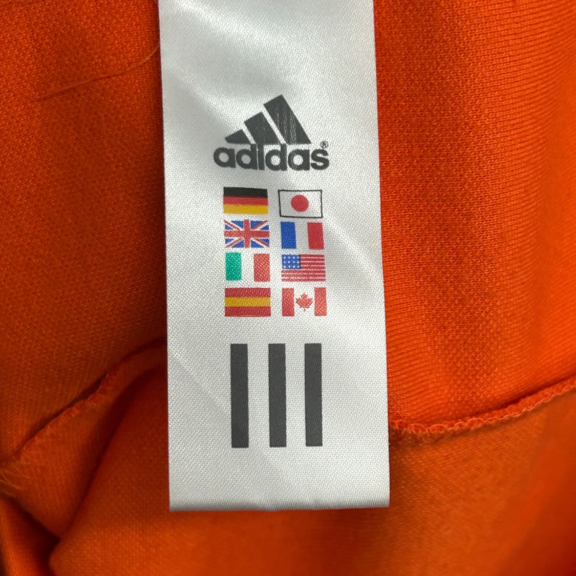 아디다스 주황색 삼선 져지 M 상품이미지7