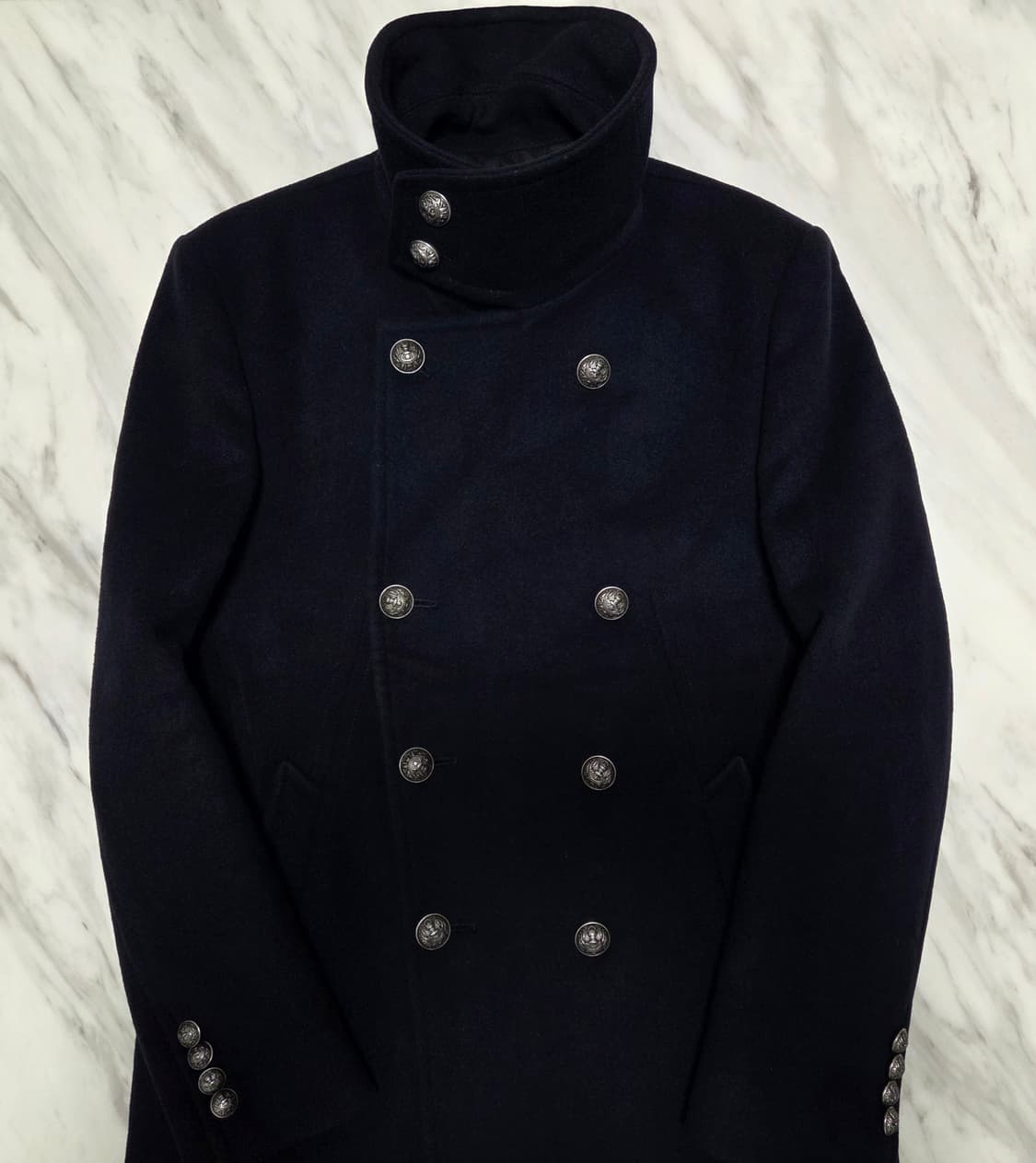 타임옴므 하이넥 하프 코트 상품이미지1