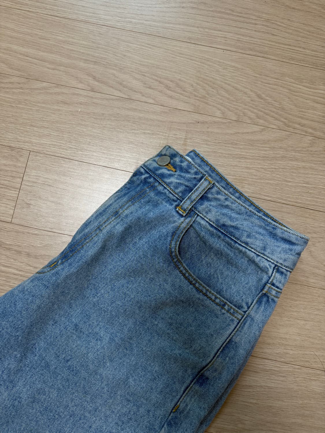 아모멘토 리사이클 코튼 데님 라이트블루M 상품이미지2