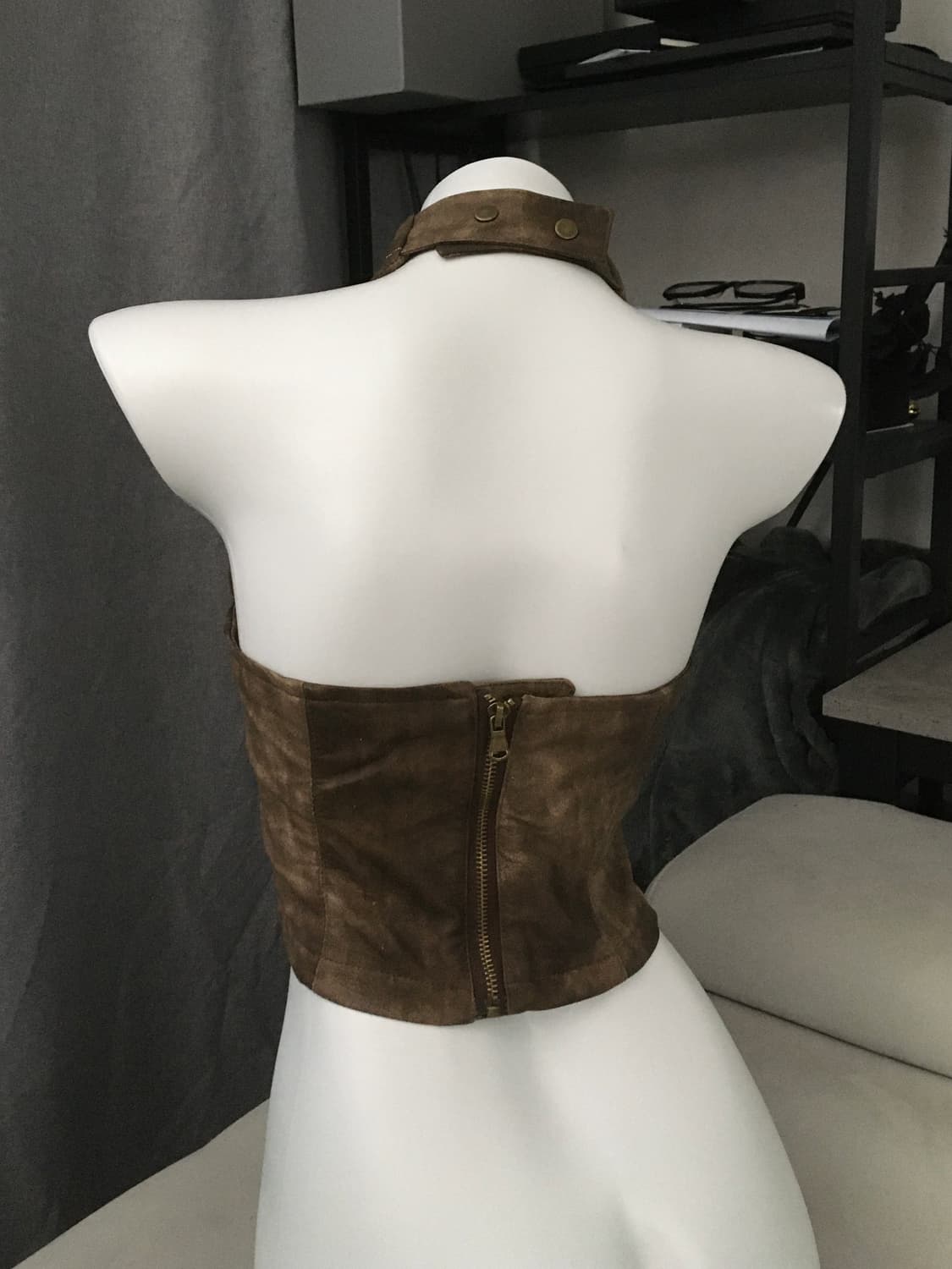 ༒ Vintage Leather Halter Top 상품이미지3