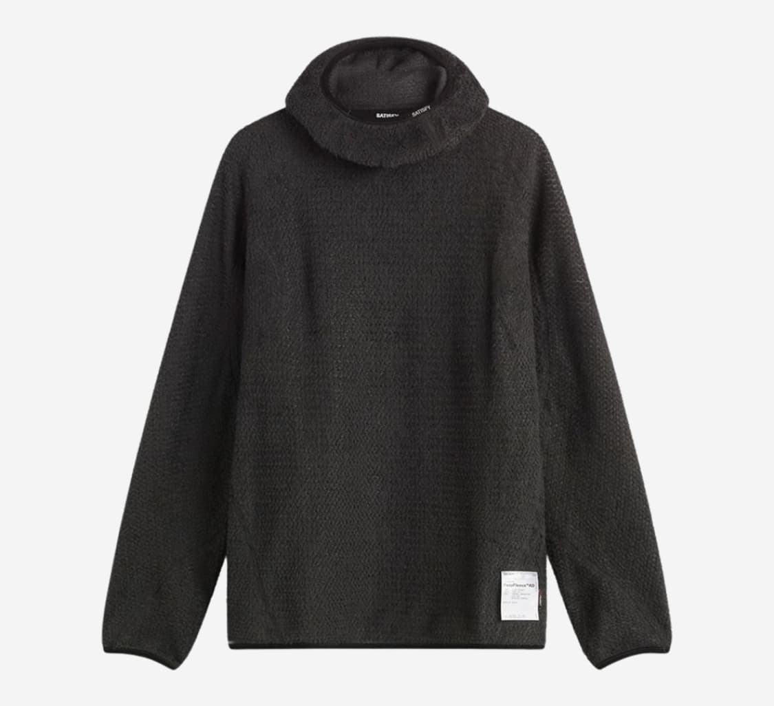 새티스파이 퍼즈플리스 후디 블랙 M L XL 상품이미지1