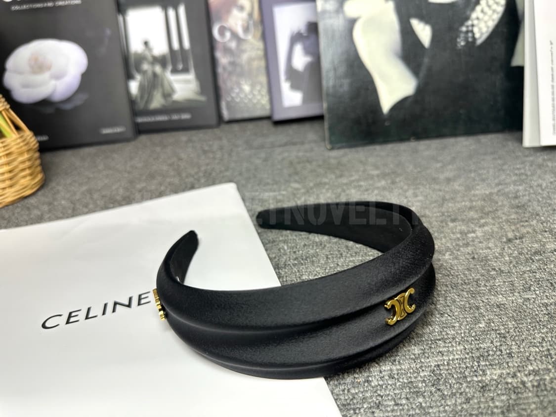 셀린느 실크 헤어밴드 블랙 상품이미지7