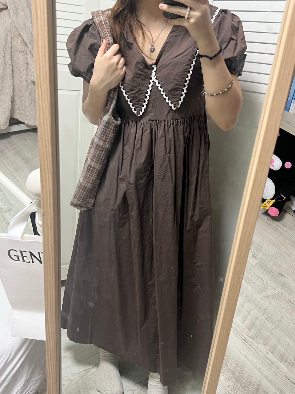 피터팬 초코 브라운 원피스 상품이미지1