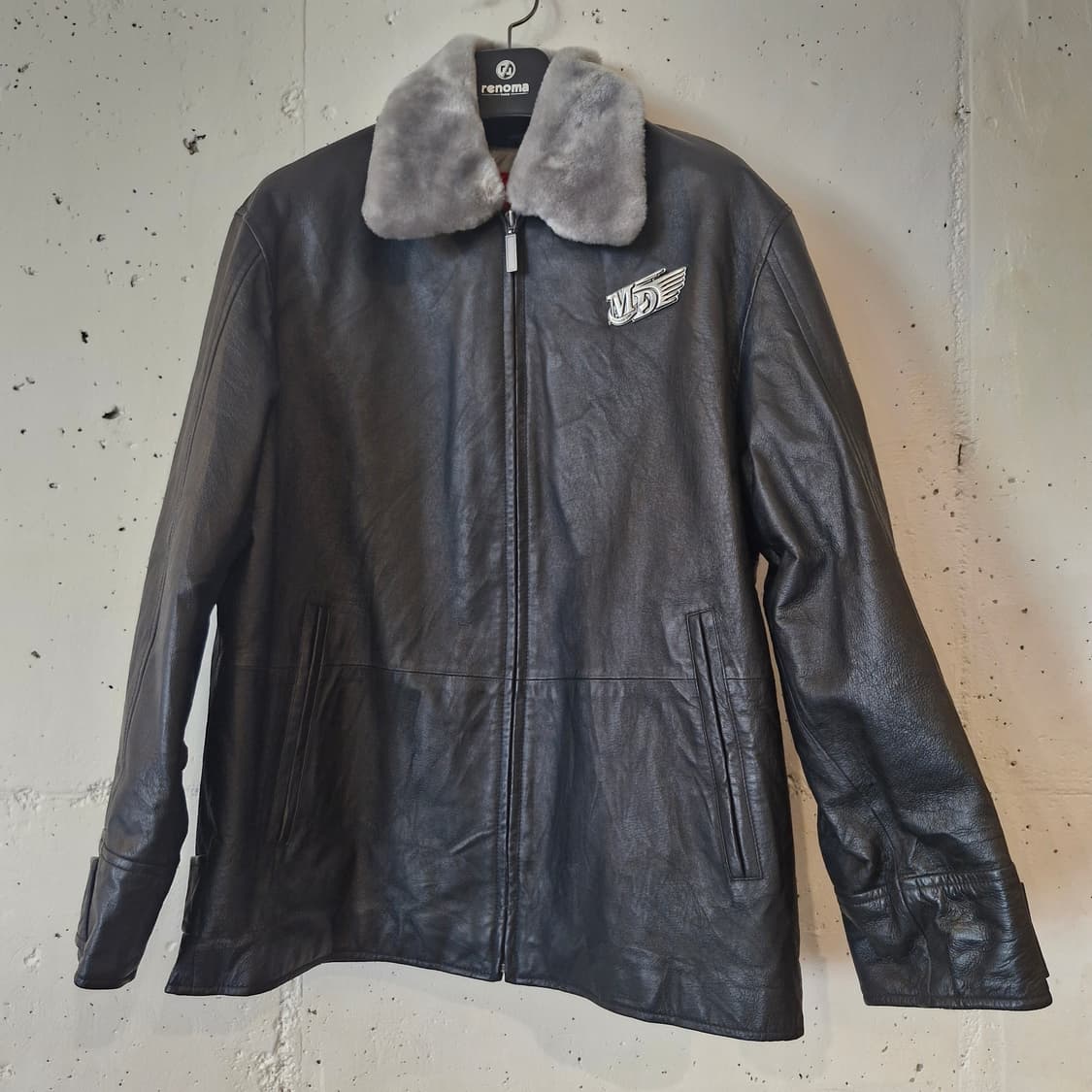 보아털 가죽 자켓 L~ 상품이미지2