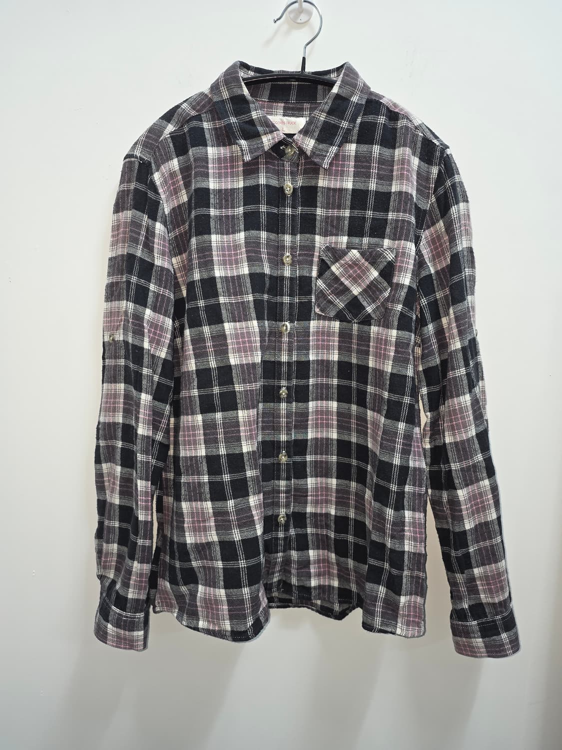 CLOTHES TRUCK 스몰포켓 체크 남방 상품이미지1