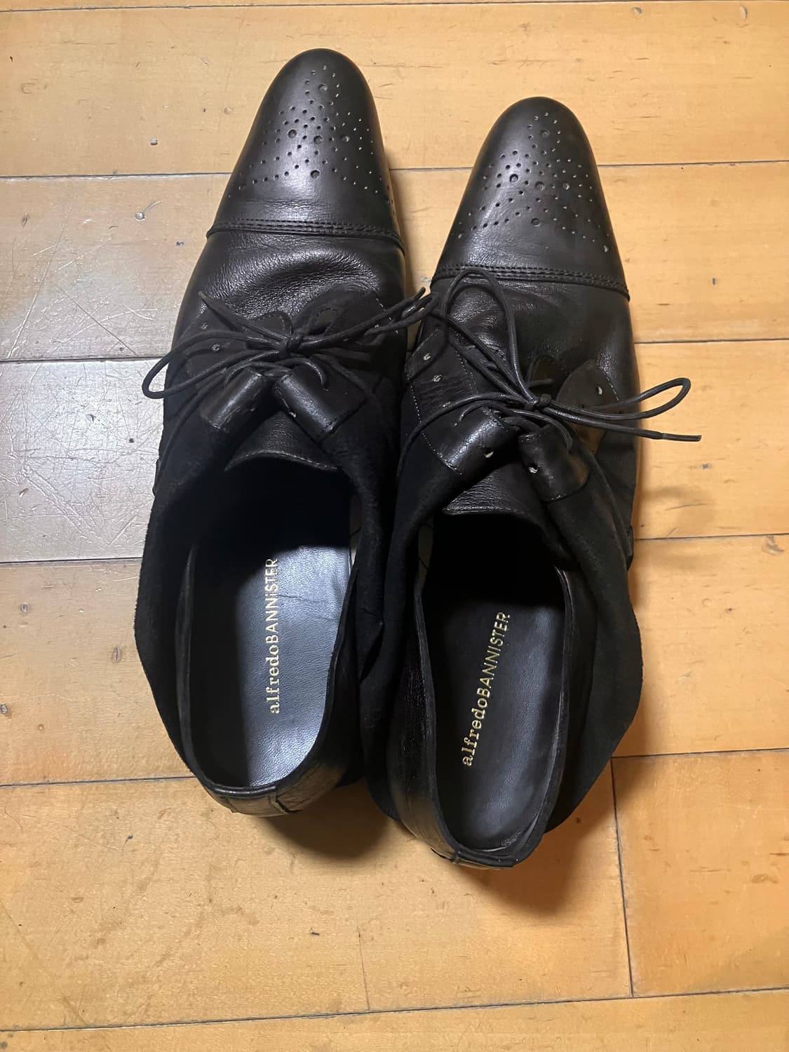 Alfredo bannister 윙 디테일 롱노즈 슈즈 43 (275) 상품이미지5