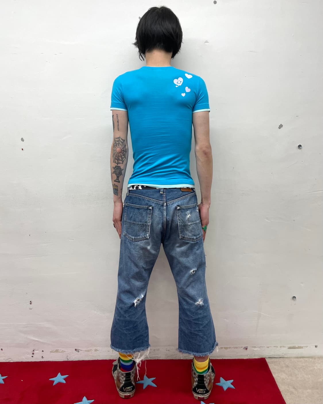 Angel Blue Cutie Devil Blue T-shirt 상품이미지4