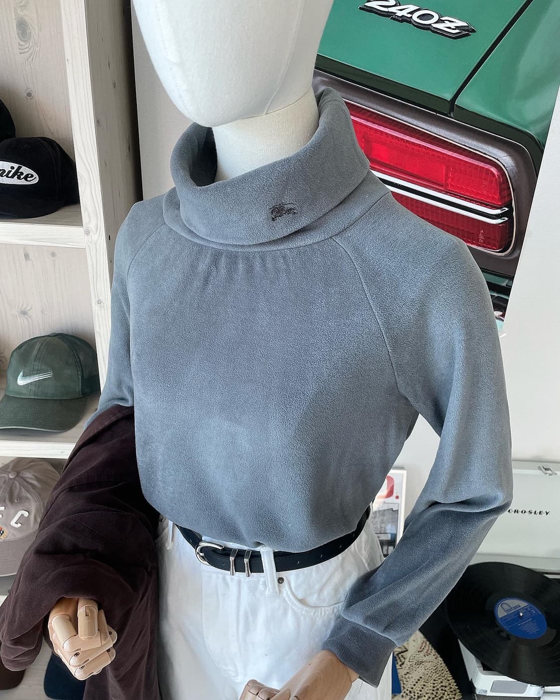버버리 목폴라 긴팔티 상품이미지1