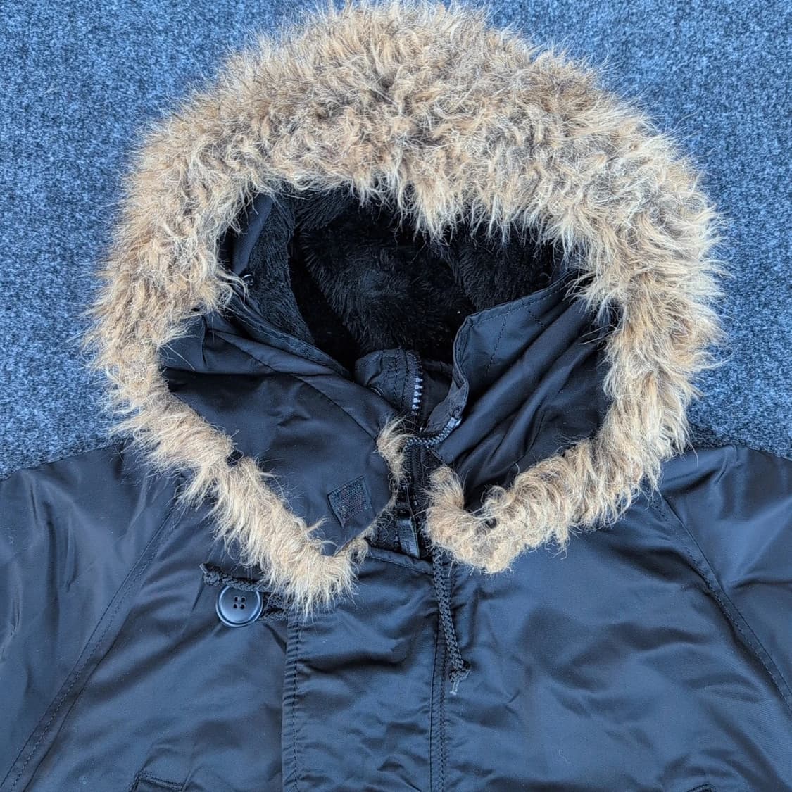 80s~90s 미공군 납품용 알파 인더스트리 N-3B 파카 블랙 상품이미지3