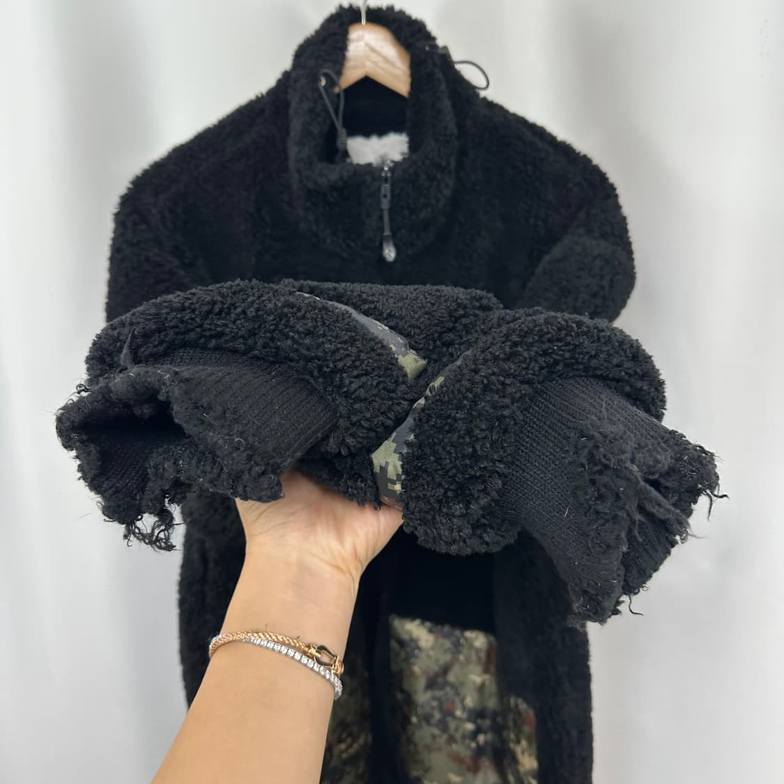 논디스클로즈 남성 퍼 집업자켓 빅사이즈 M 상품이미지9