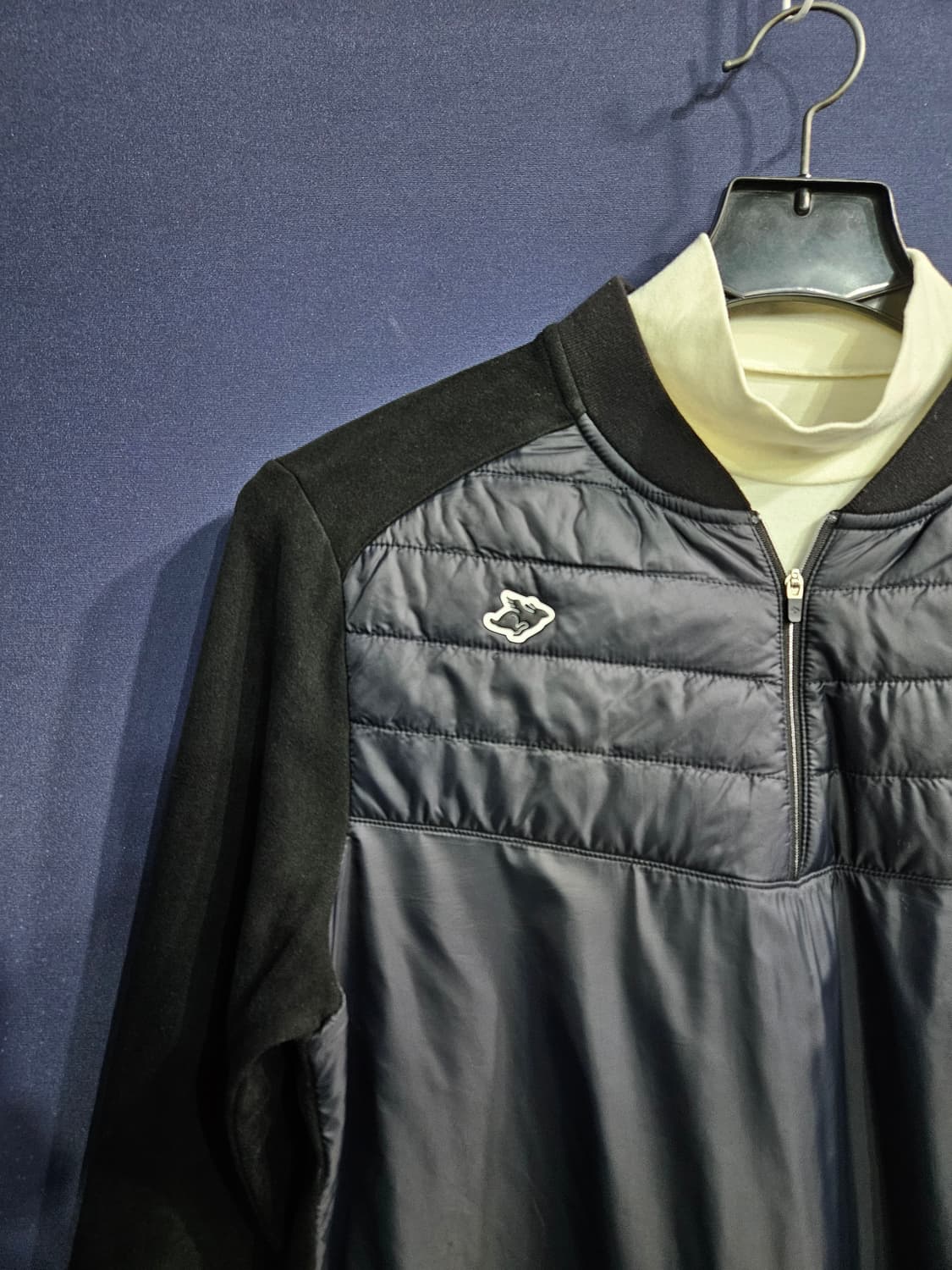 파리게이츠 블랙컬러 남성 슬림핏 100 골프 터틀넥  상품이미지4