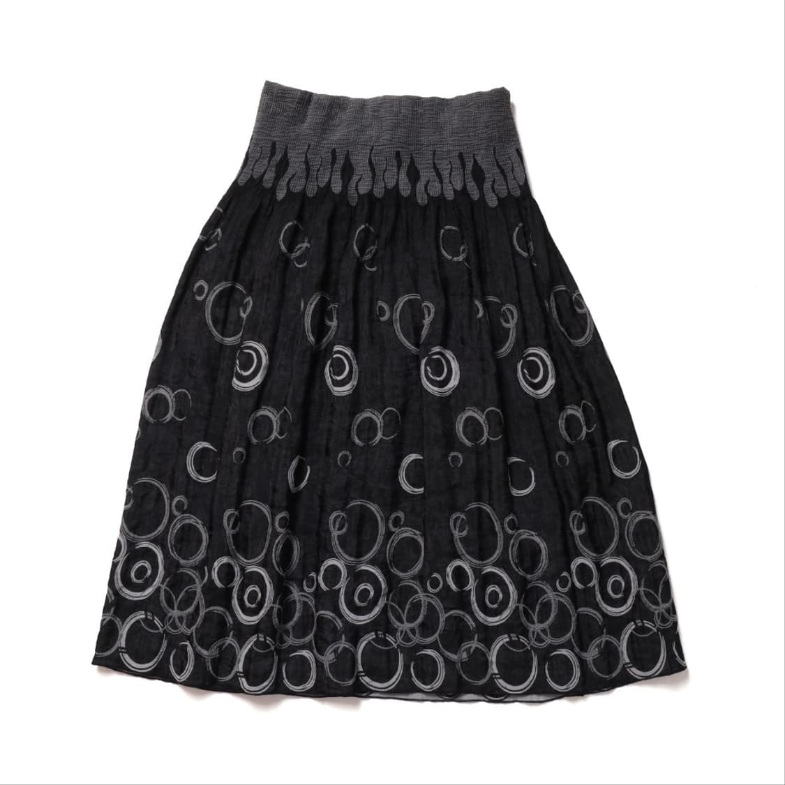 Jpn Vintage Pattern Pleats Skirt   상품이미지1