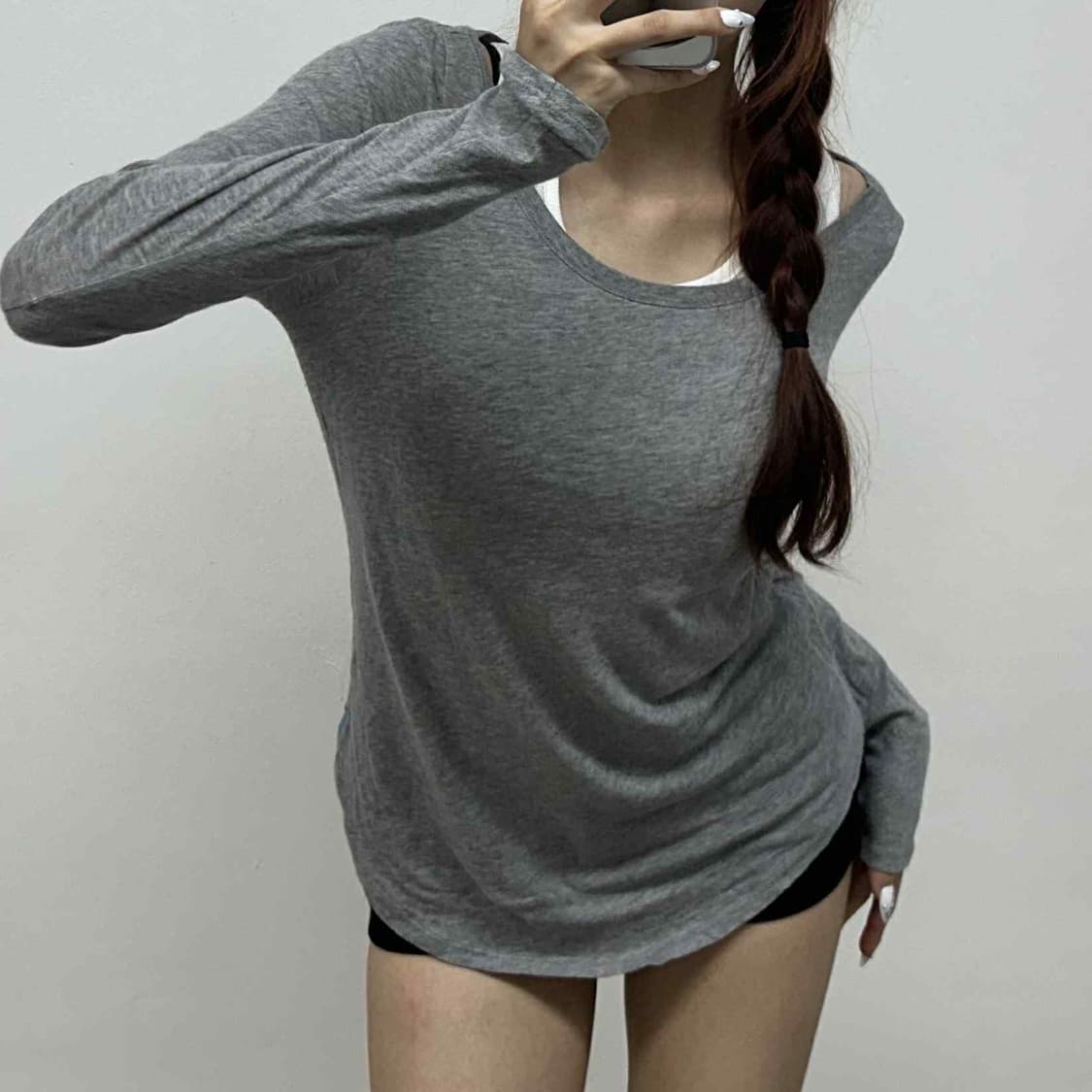폴로 랄프로렌 여리핏 U넥 걸즈 롱슬리브(XS) 상품이미지2