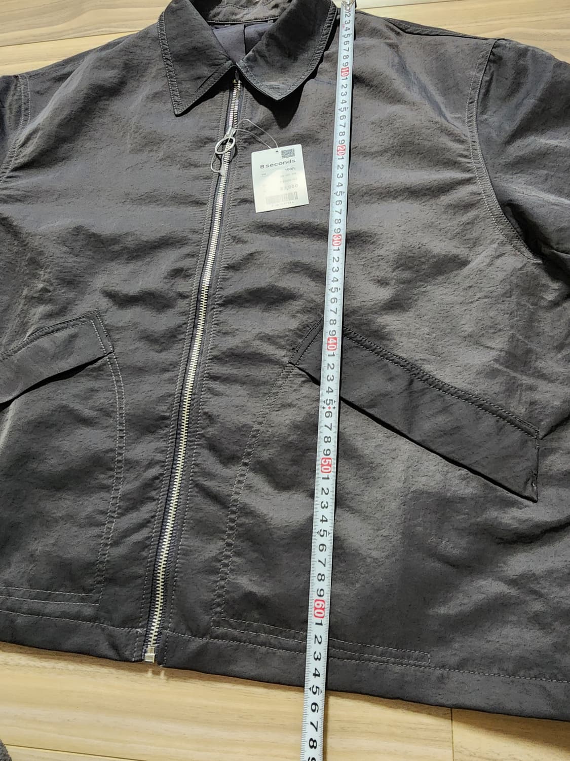 에잇세컨즈나일론카라넥집업자켓점퍼L 상품이미지9