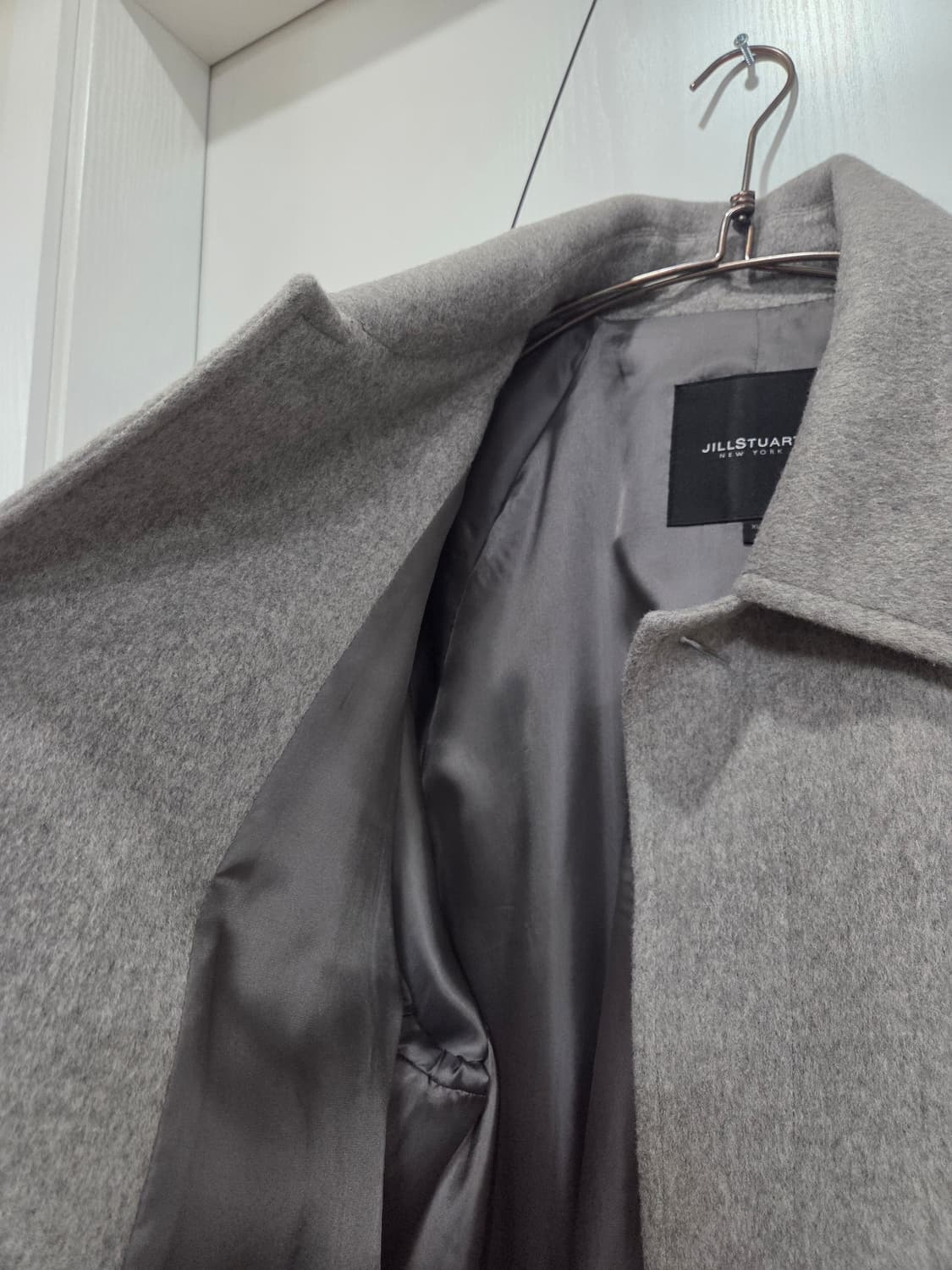 (XL) 질스튜어트 뉴욕 캐시미어 블렌드 핸드메이드 발마칸 코트 상품이미지8