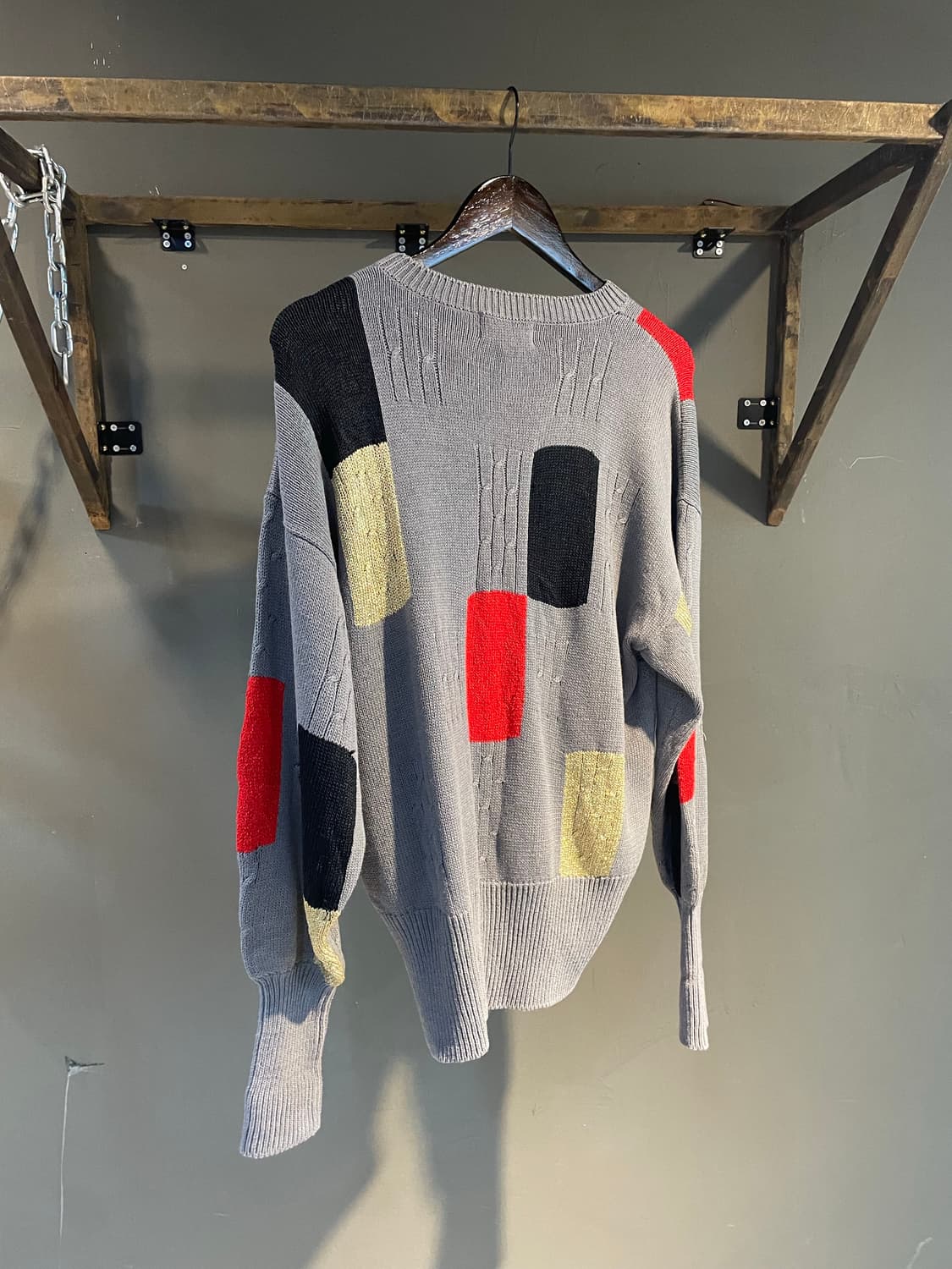 빈타지 컬러패턴 니트 상품이미지6