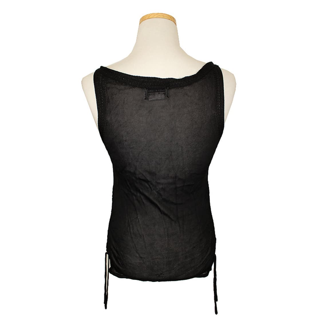 이세이FETE 블랙 측면 스트링 나시 니트 상의 3 상품이미지3