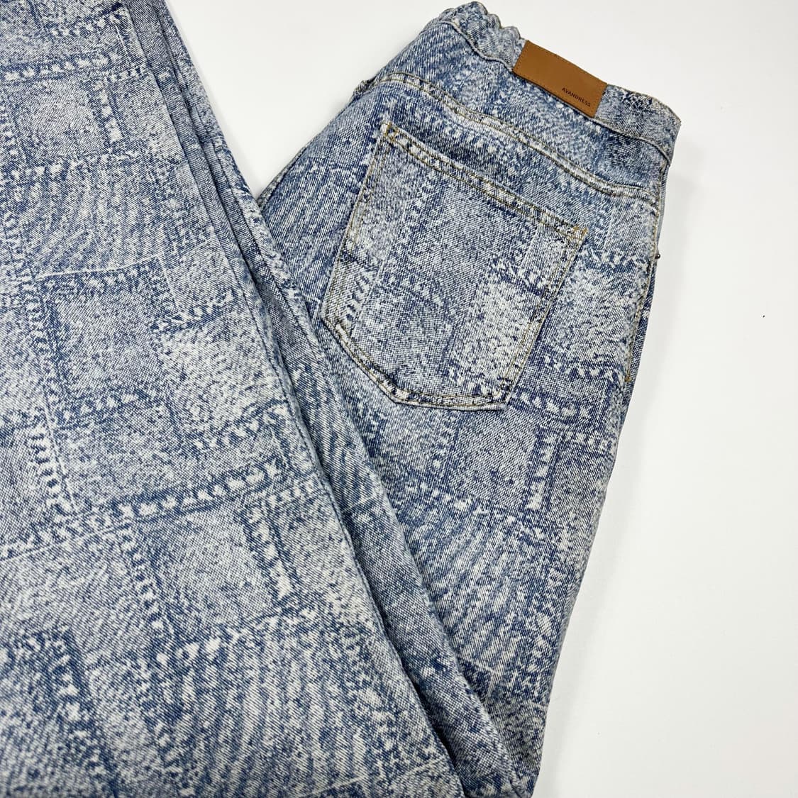 VTG 빈티지 페이즐리 와이드 데님팬츠 (32인치) 상품이미지1