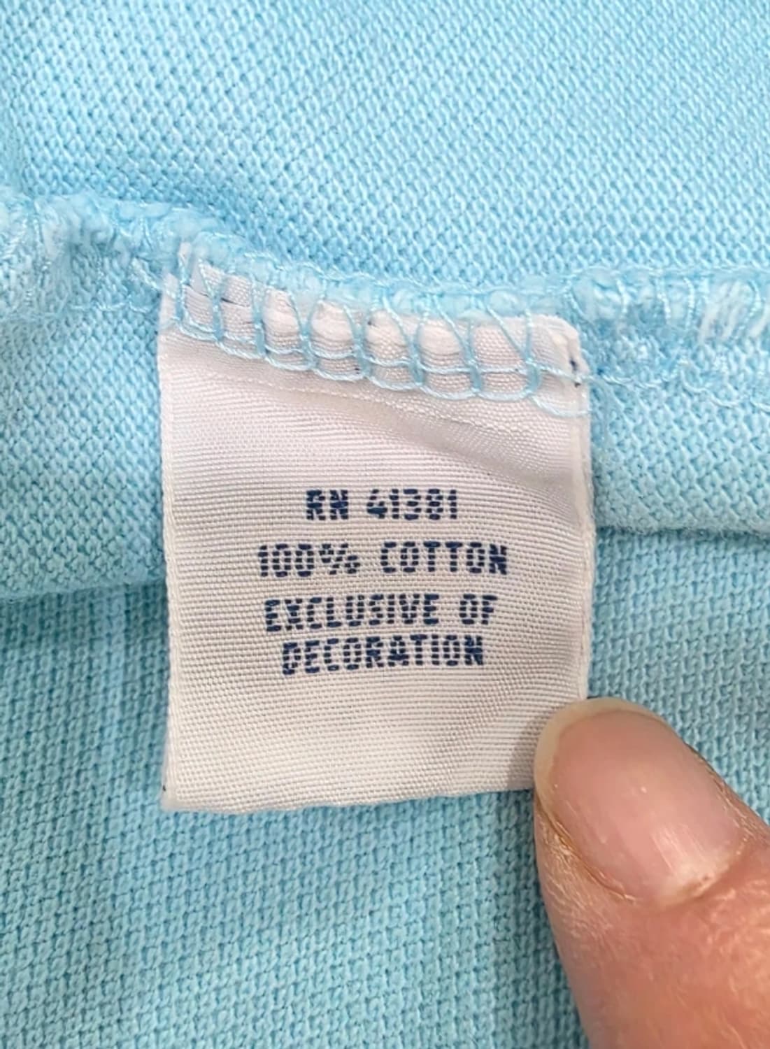 폴로 랄프로렌 하늘색 폴로셔츠 XL 상품이미지7