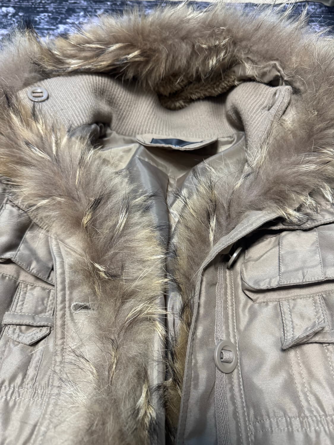 O0s Belted Fur Buttons Jaket 상품이미지2