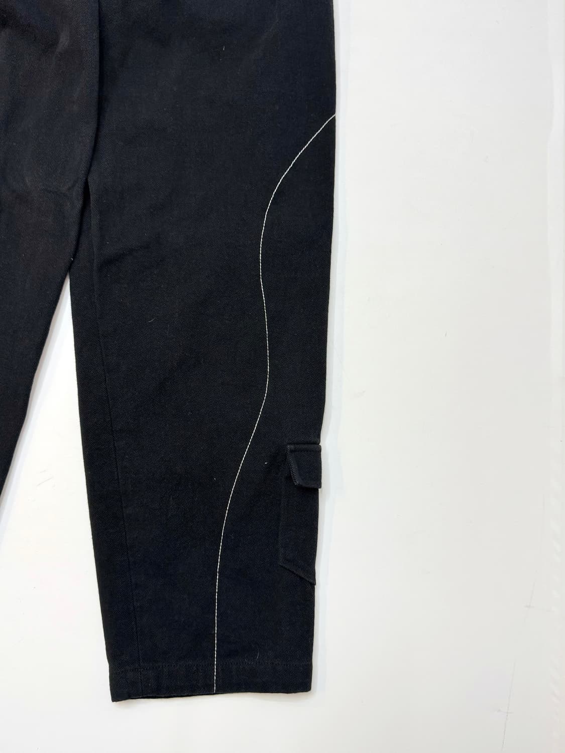 Matin kim 마뗑킴 블랙컬러 블록 코튼 트라우저 상품이미지5