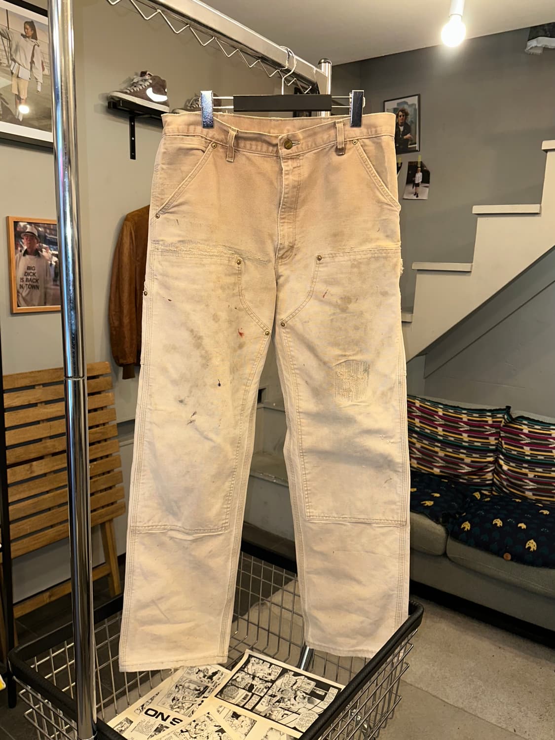 90’s Carhartt double knee repair work 상품이미지4