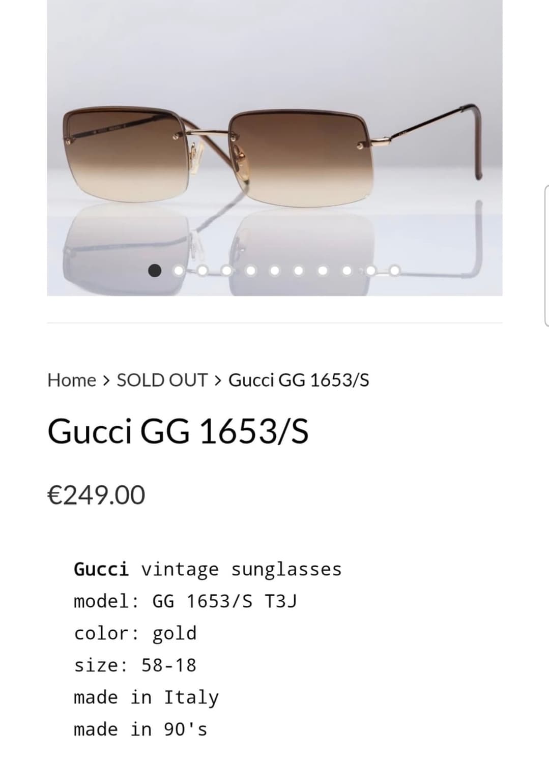 구찌 선글라스 팝니다 상품이미지1