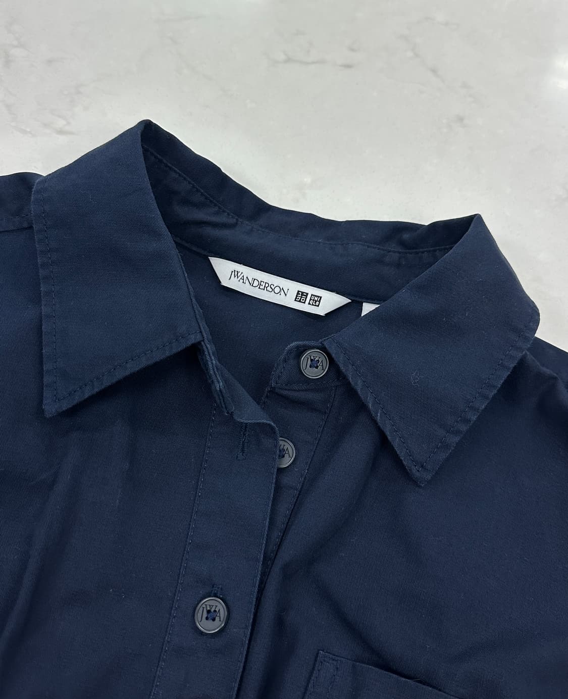 (S size)유니클로 JW앤더슨 코튼 개더 원피스 상품이미지1