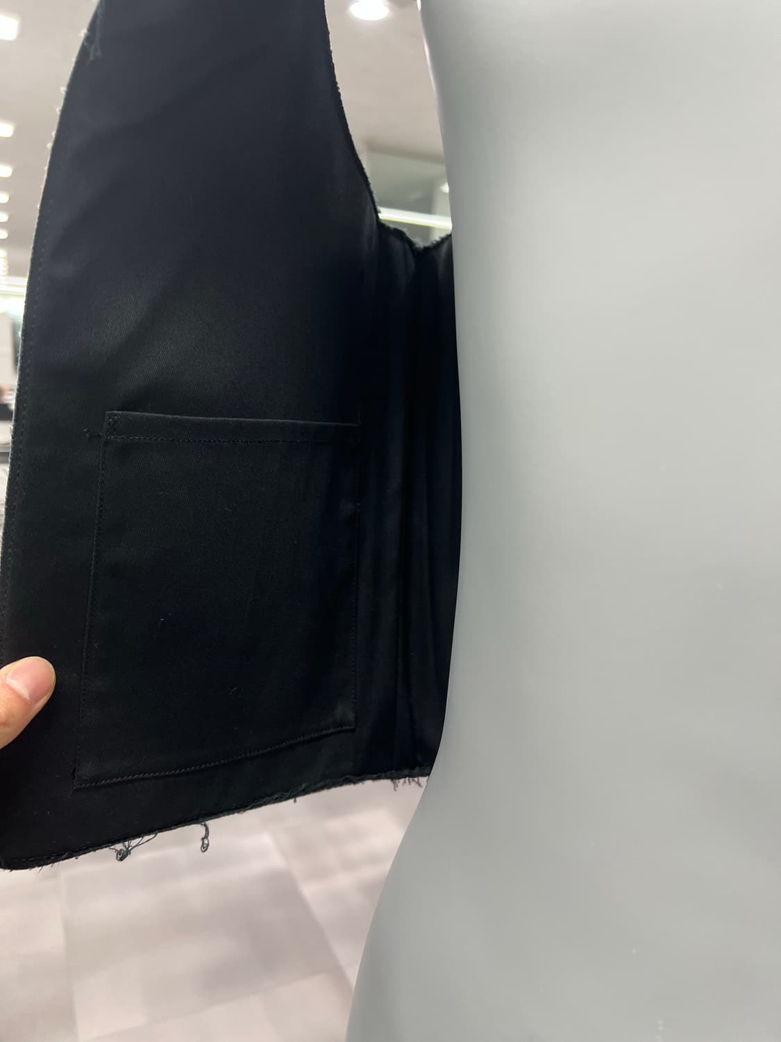 꼼데가르송 레더 베스트 상품이미지5