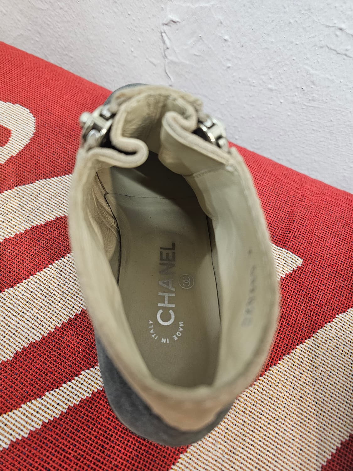 샤넬 스웨이드 앵클 부츠 상품이미지9