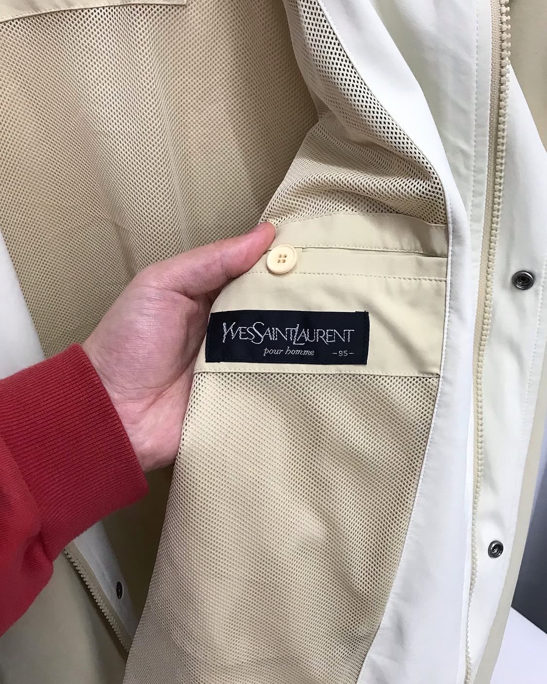 입생로랑 로고 블루종 자켓 상품이미지3