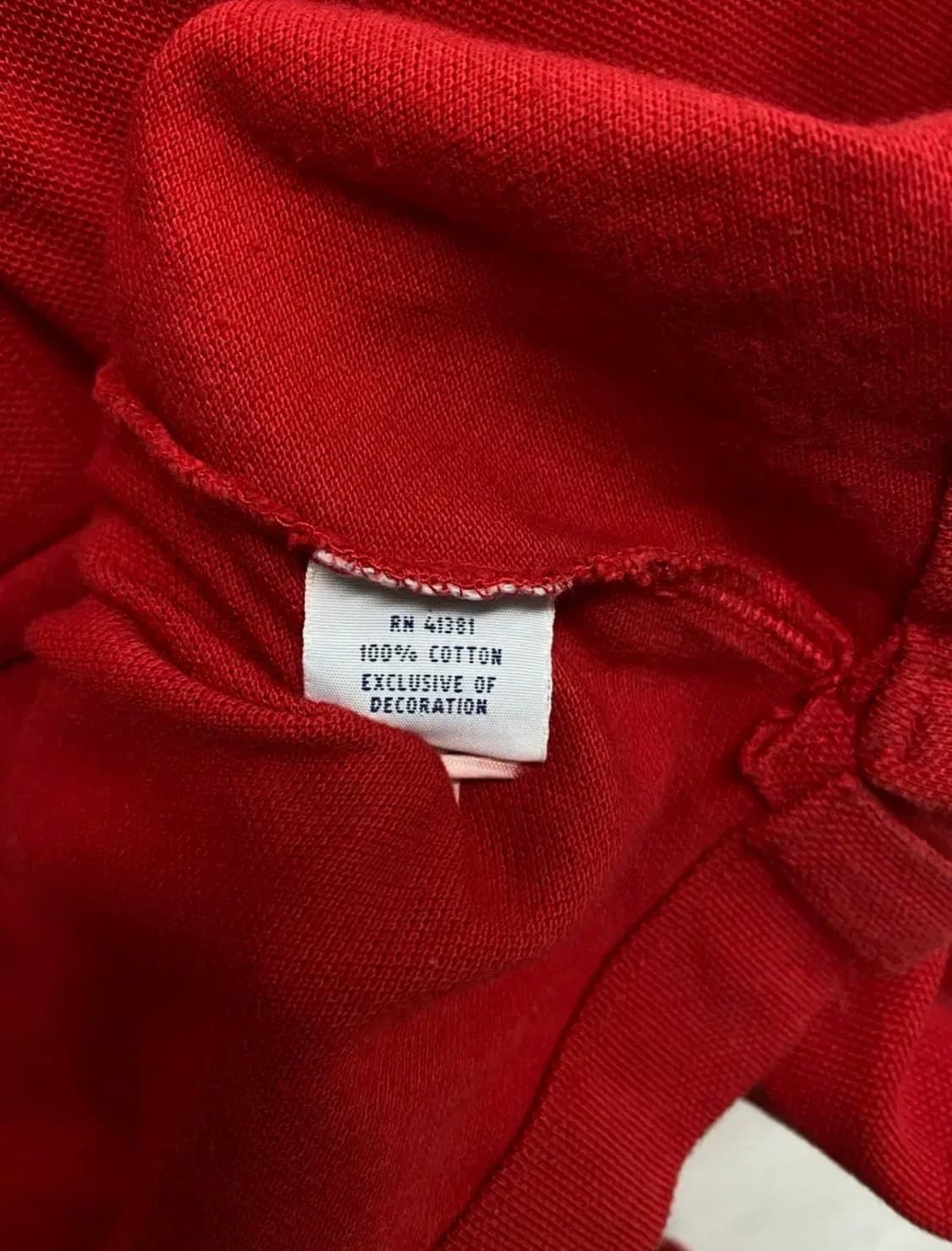 폴로 랄프로렌 레드 피케 반팔티 XL 상품이미지5