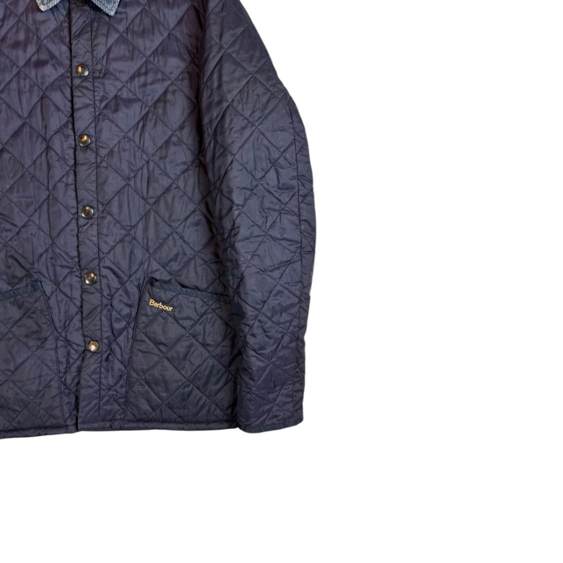 S) 바버 클래식 네이비 코듀로이 카라 퀄팅 자켓 OJ-023 상품이미지4