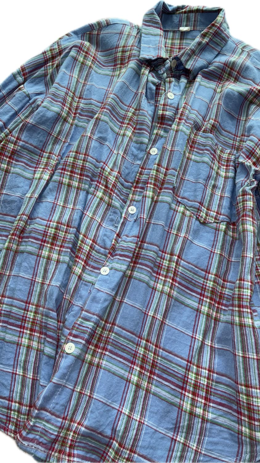 빈티지 체크 셔츠 상품이미지1