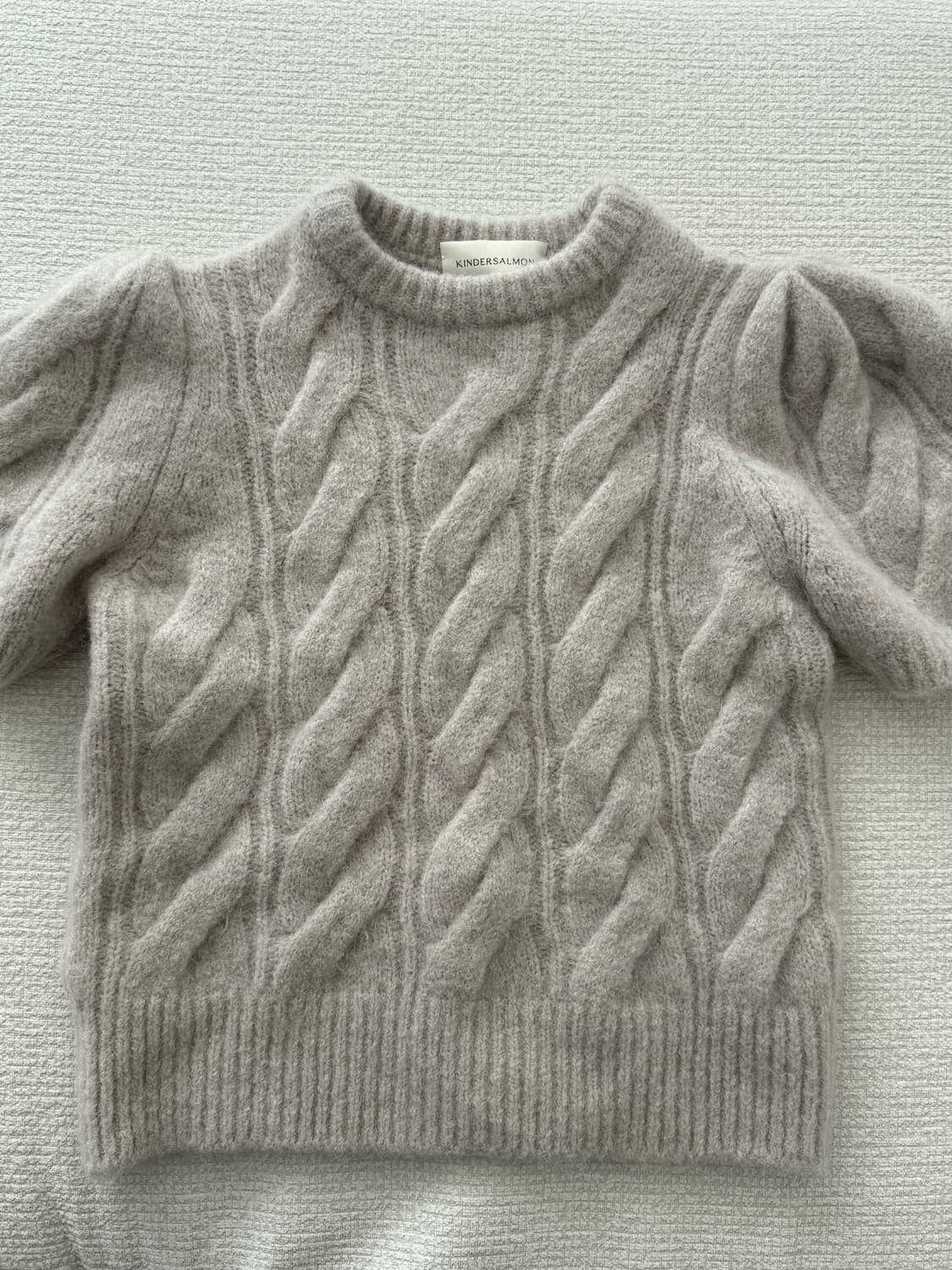킨더살몬 릴리 하프 니트 라이트 그레이 상품이미지3