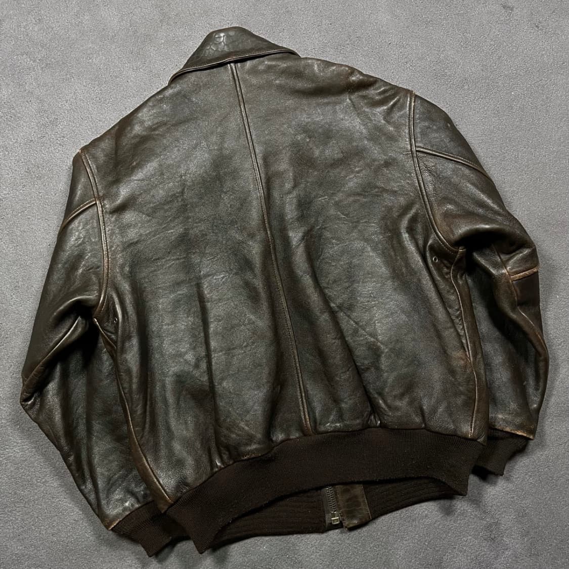 [90s Schott A-2 leather jacket] 상품이미지5