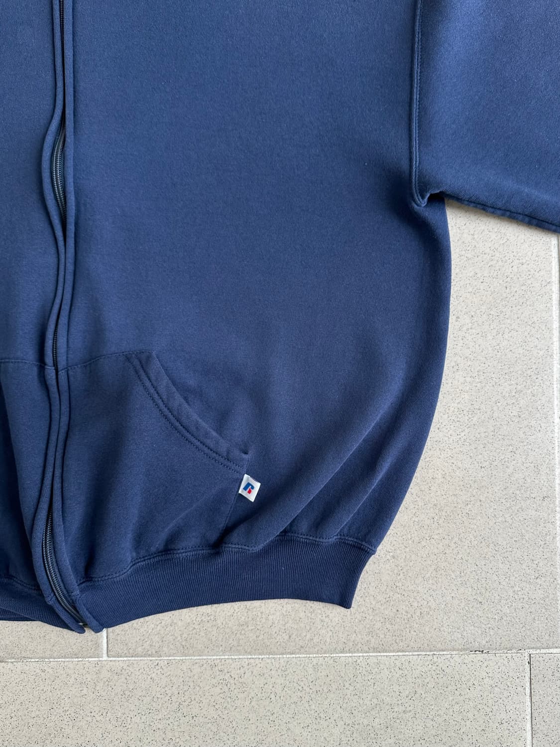 00s 빈티지 러셀 후드집업 네이비 XL 상품이미지3