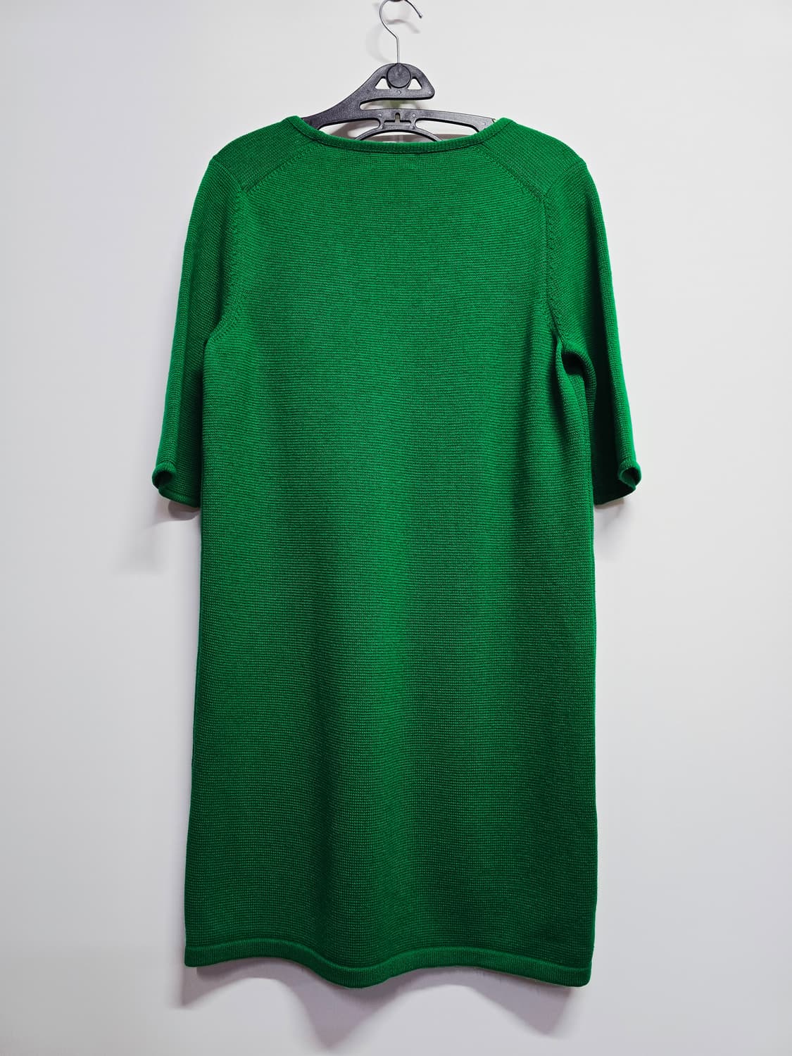 타임 초록색 브이넥 반팔 니트 원피스 상품이미지5