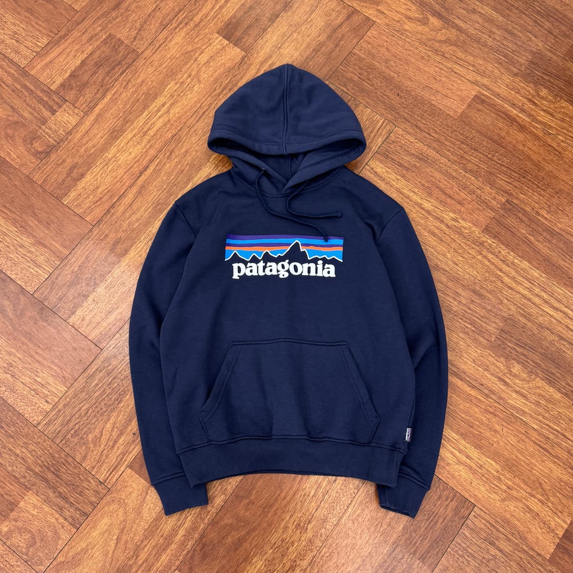XS(90) 파타고니아 빅로고 기모 후드 티셔츠  상품이미지1
