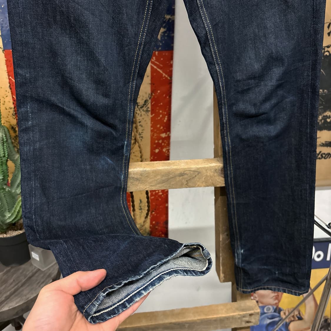 00s 아비렉스 Y2K 밀리터리 베이스 멀티포켓 데님팬츠 N997   상품이미지4