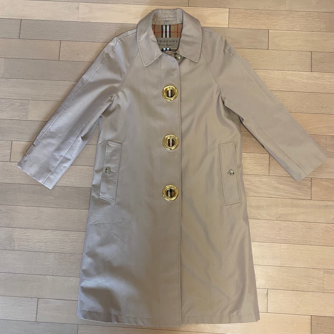 빈티지 버버리 그로멧 코트 UK8 상품이미지1
