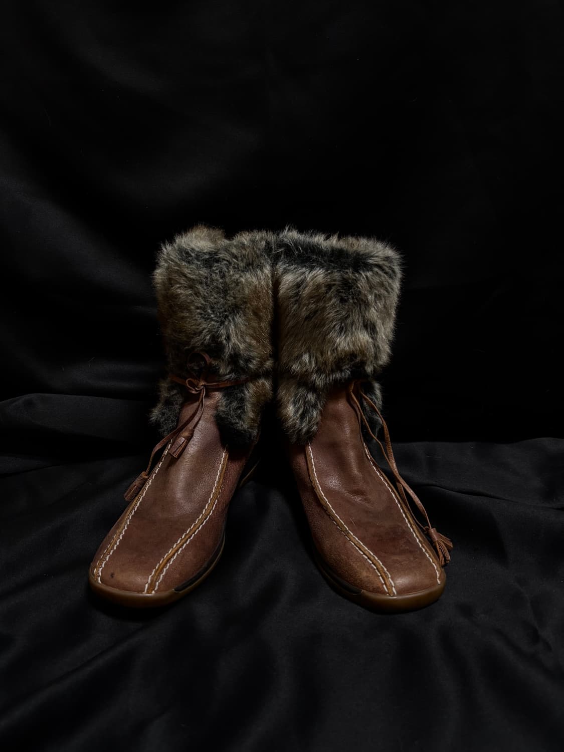 “Landrover” Brown Y2K Design Fur Boots 상품이미지5