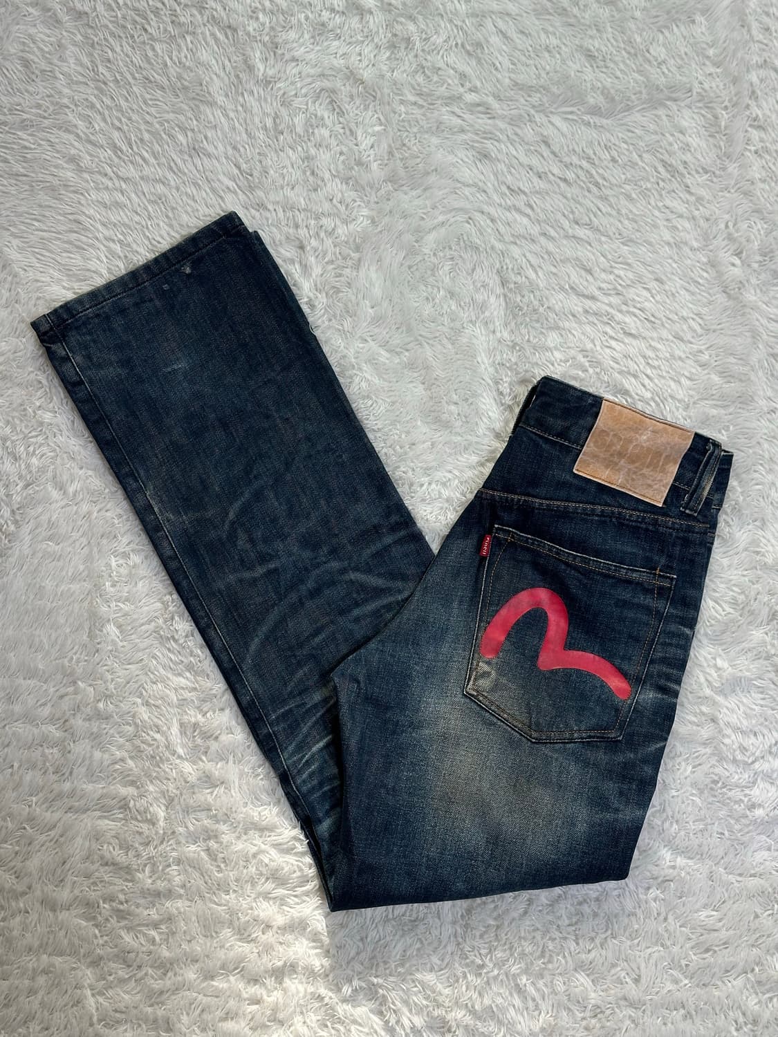 에비수 EVISU 청바지 32 페인트 데님 상품이미지2