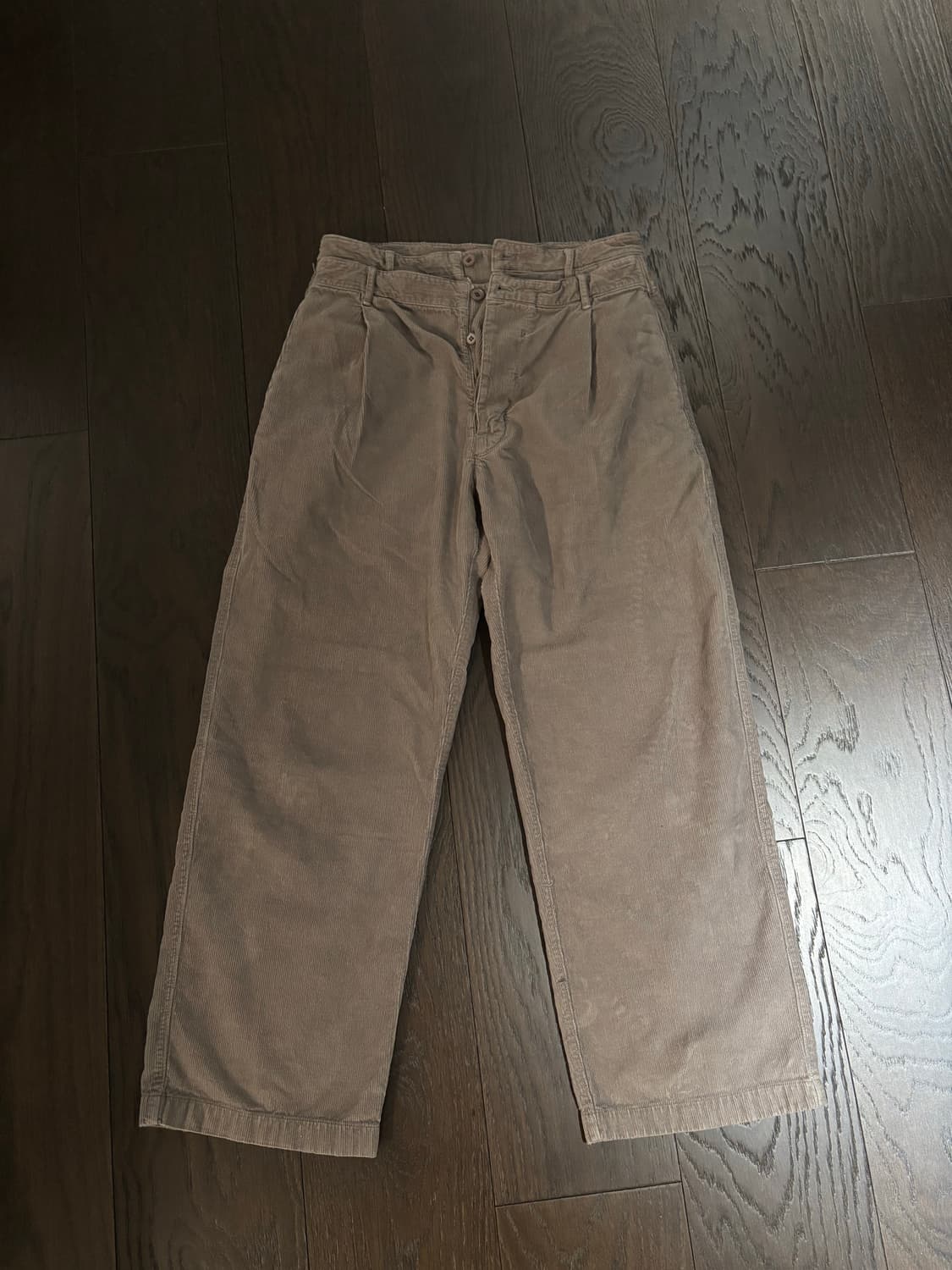 ÉÉ 더블 웨이스트 코듀로이 바지 (M) 상품이미지2