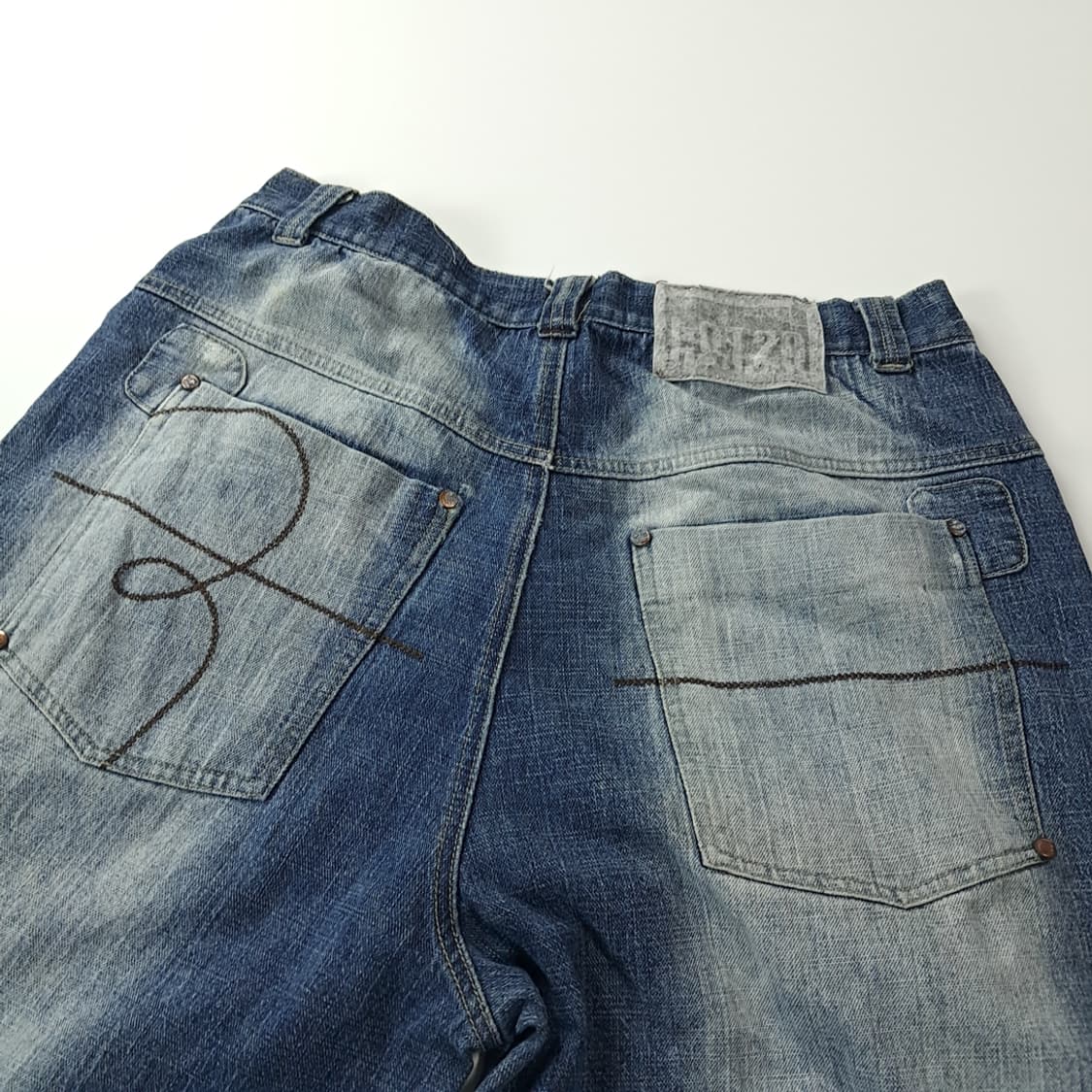 CJ016 32 LOT29 00s 대피덕 워싱 인디고 데님 팬츠 상품이미지10