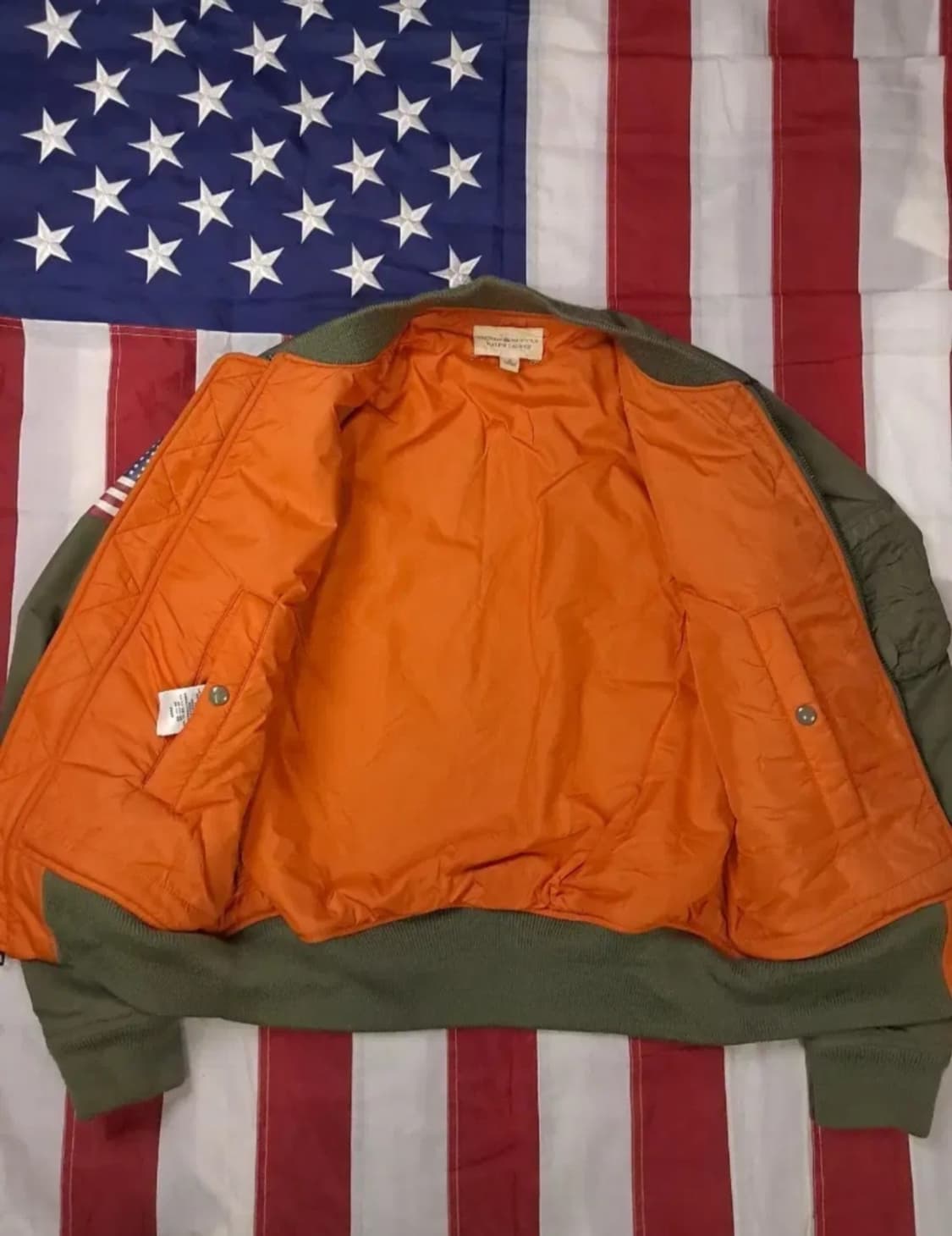 오리지날 랄프로렌폴로 데님앤서플라이 성조기 MA-1 항공자켓 상품이미지4