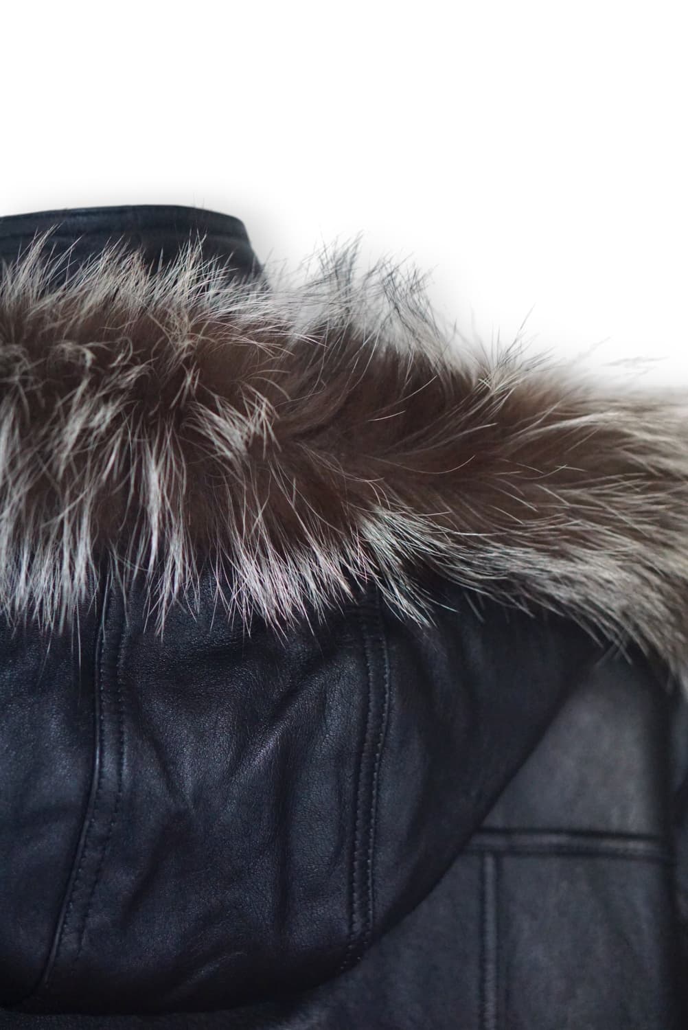 후드레더 퍼 자켓 상품이미지4