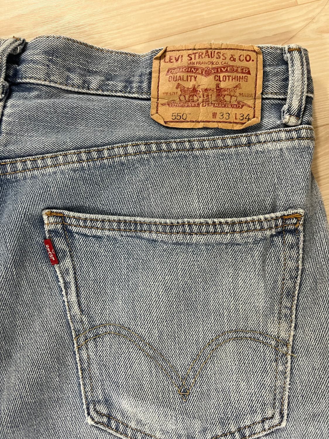 리바이스 550 데님 청바지 상품이미지5