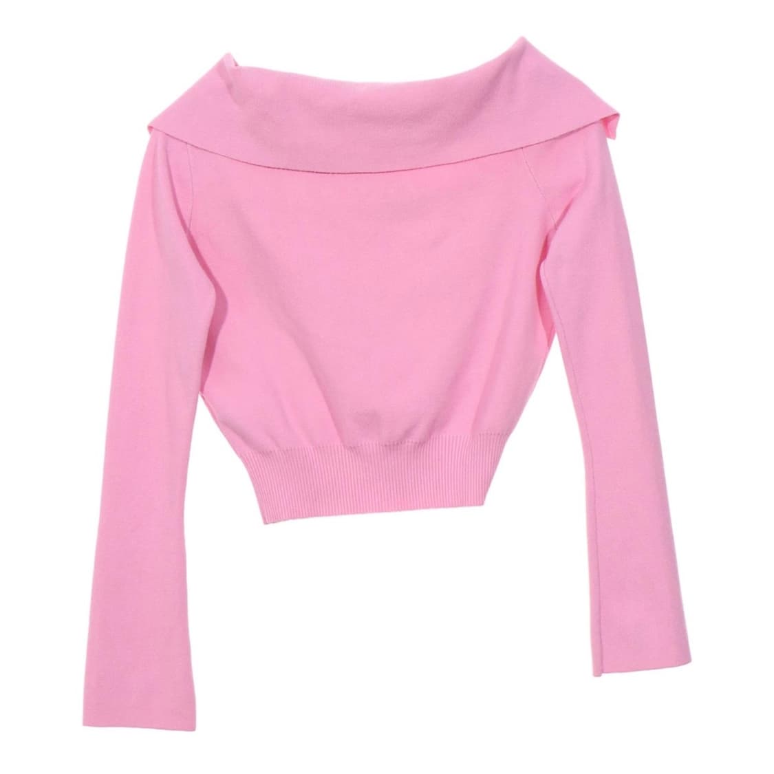 인스턴트펑크 랩 브이넥 핑크 니트 상품이미지2